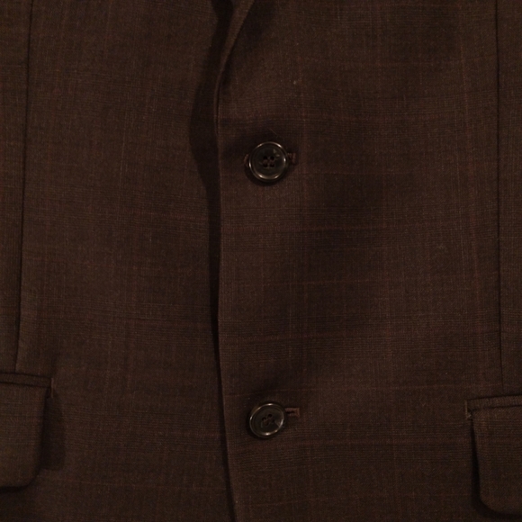 Michael kors MK 100% wool sport coat blazer mens size 40R dark gray 2 button - Picture 6 of 12